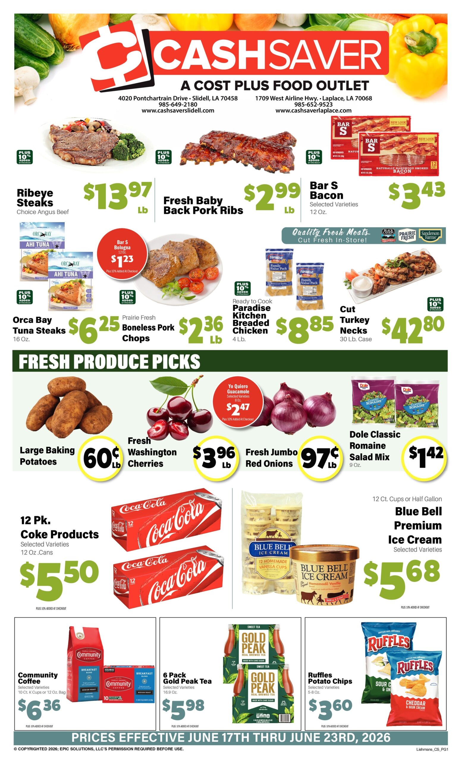 Cash Saver In-Store Weekly Ad