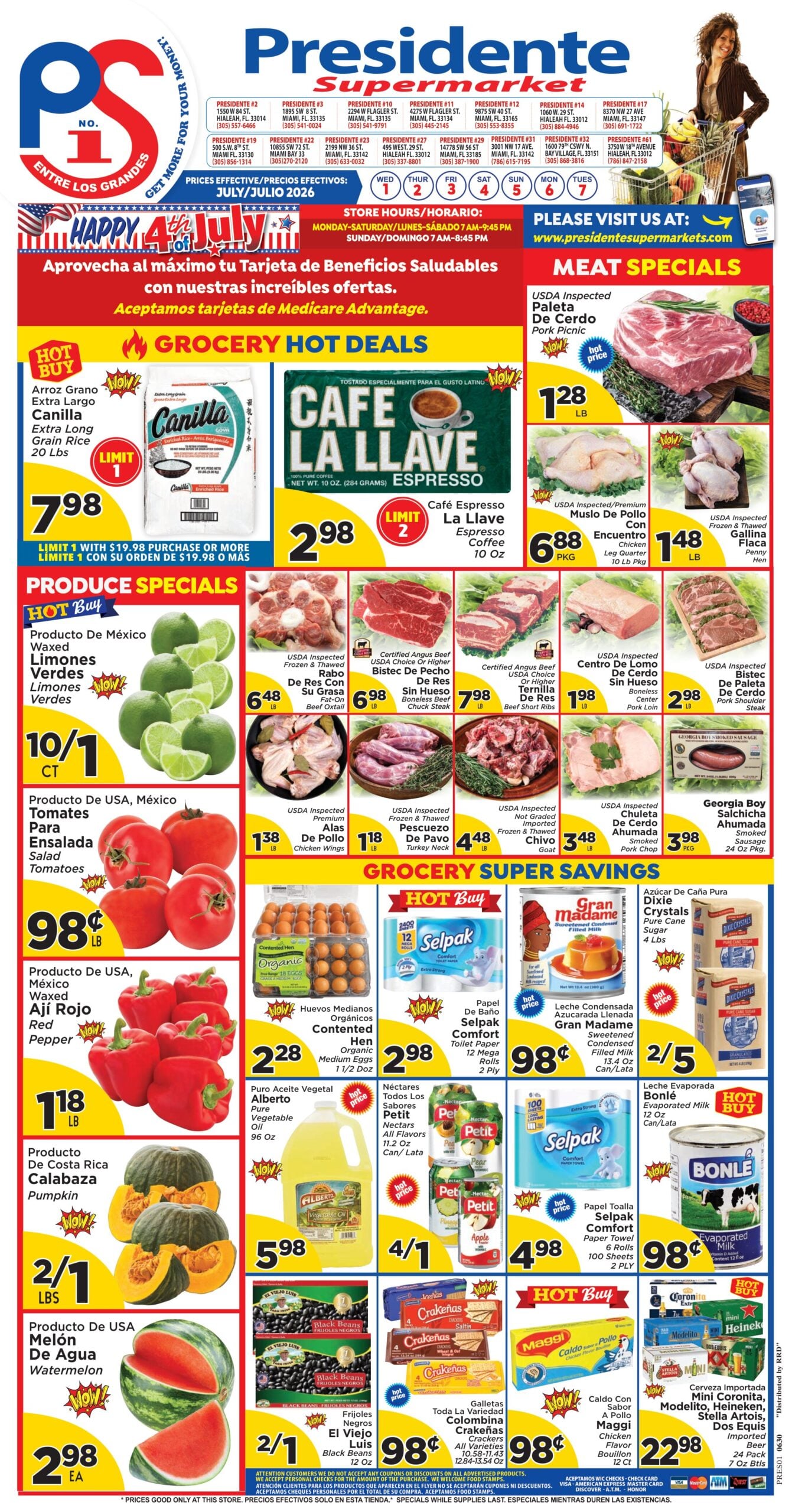 Presidente Supermarket Weekly Ad