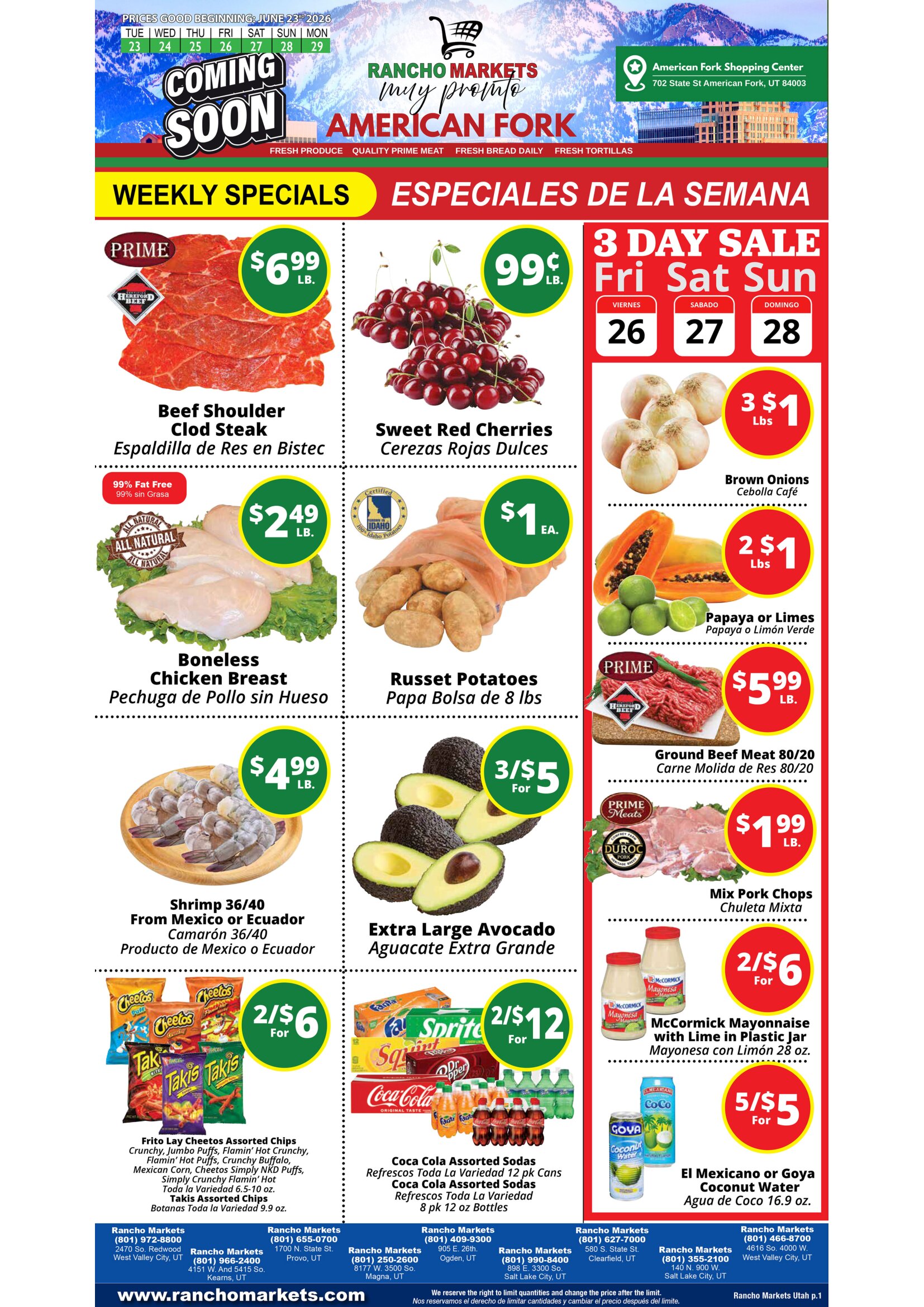 Rancho Markets Weekly Ad