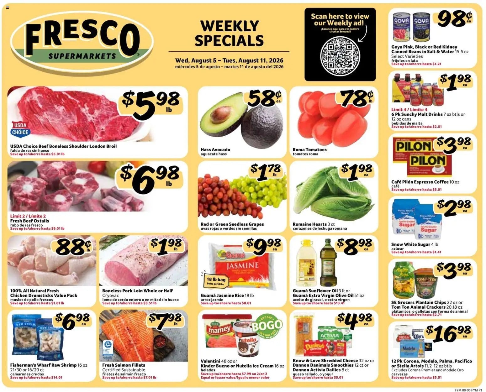 Fresco y Más In-Store Weekly Ad