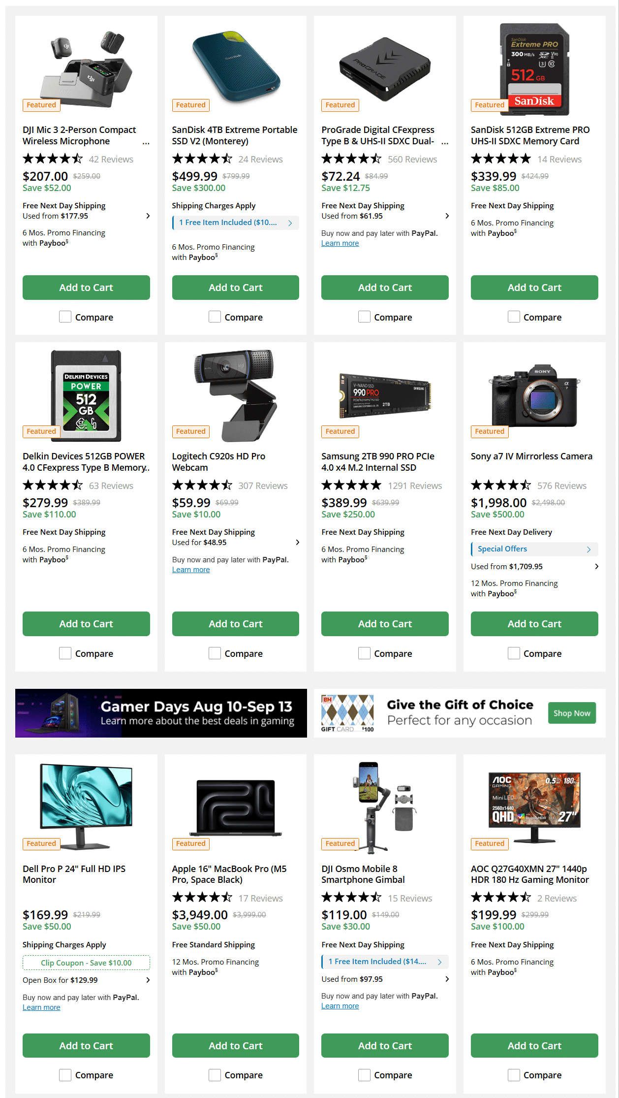B&H Photo Video Weekly Ad