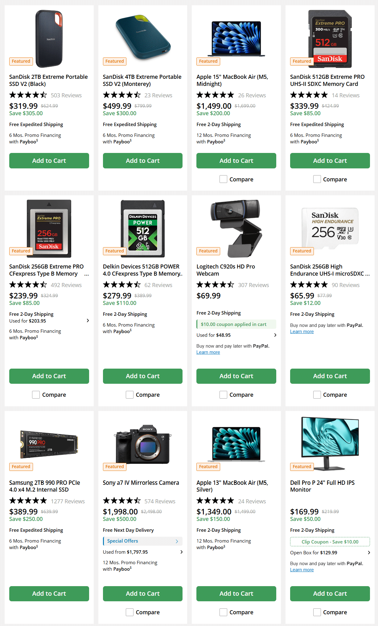 B&H Photo Video In Store Weekly Ad