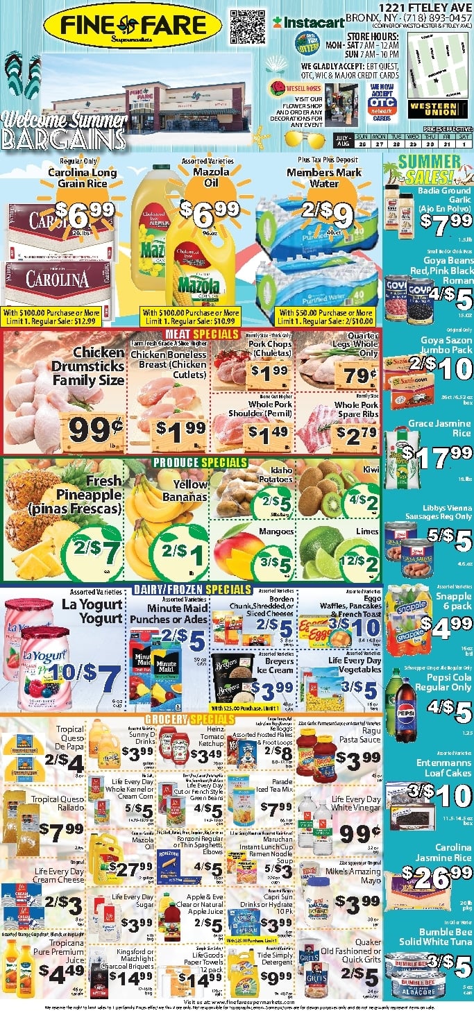 Fine Fare Ad