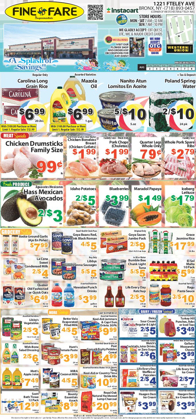 Fine Fare Weekly Circular
