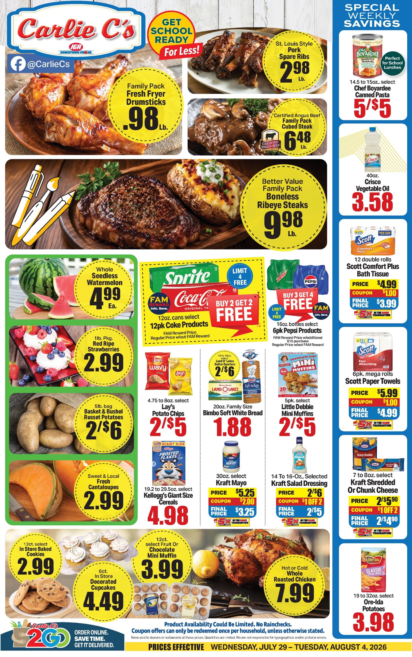 Carlie C’s Weekly Ad