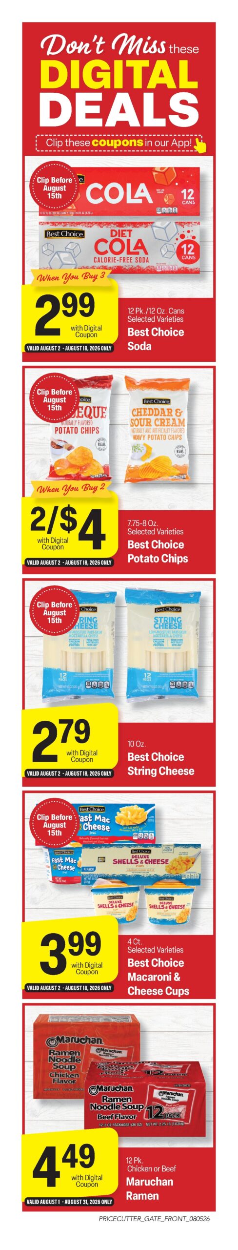 Price Cutter Ad