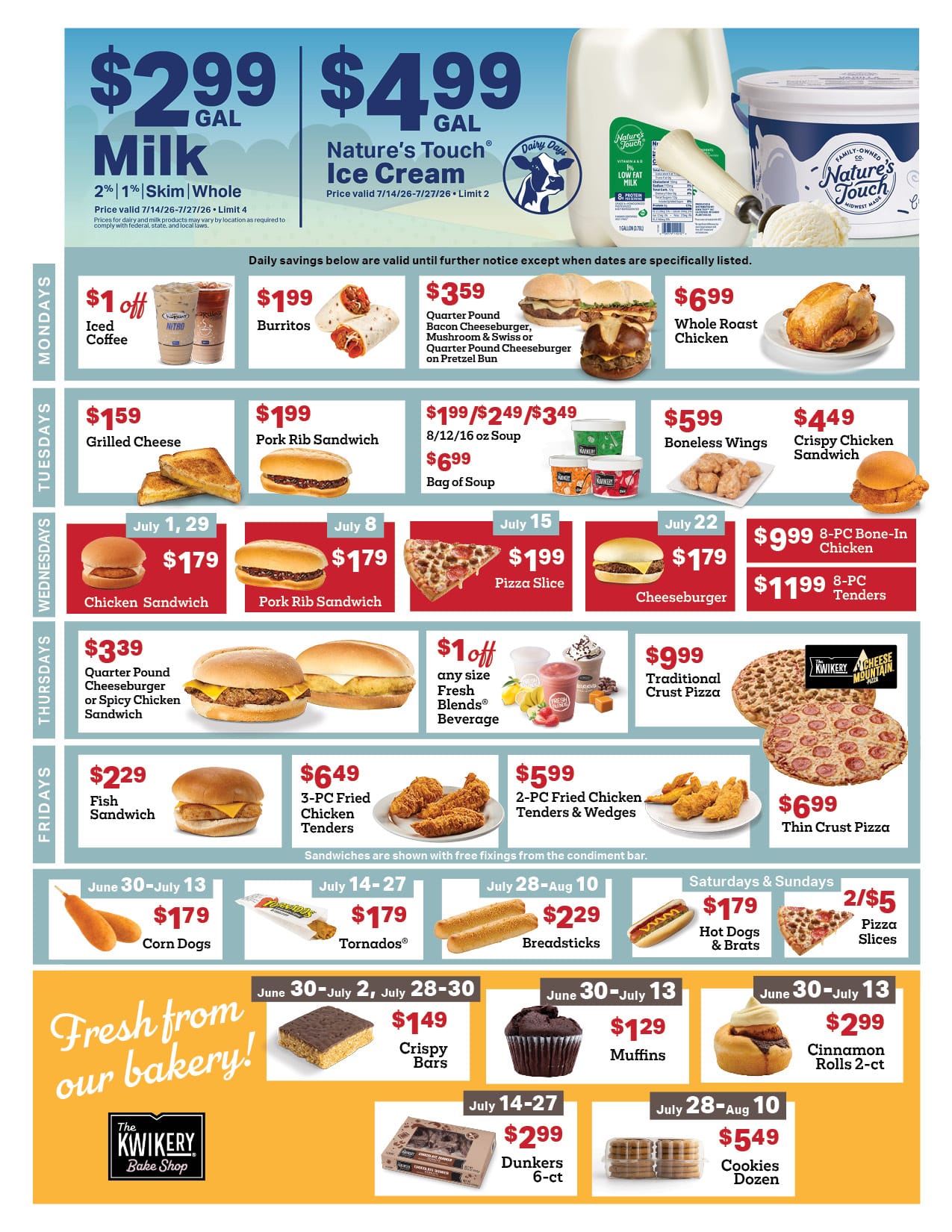 Kwik Trip Monthly Ad July 1 – July 31, 2026