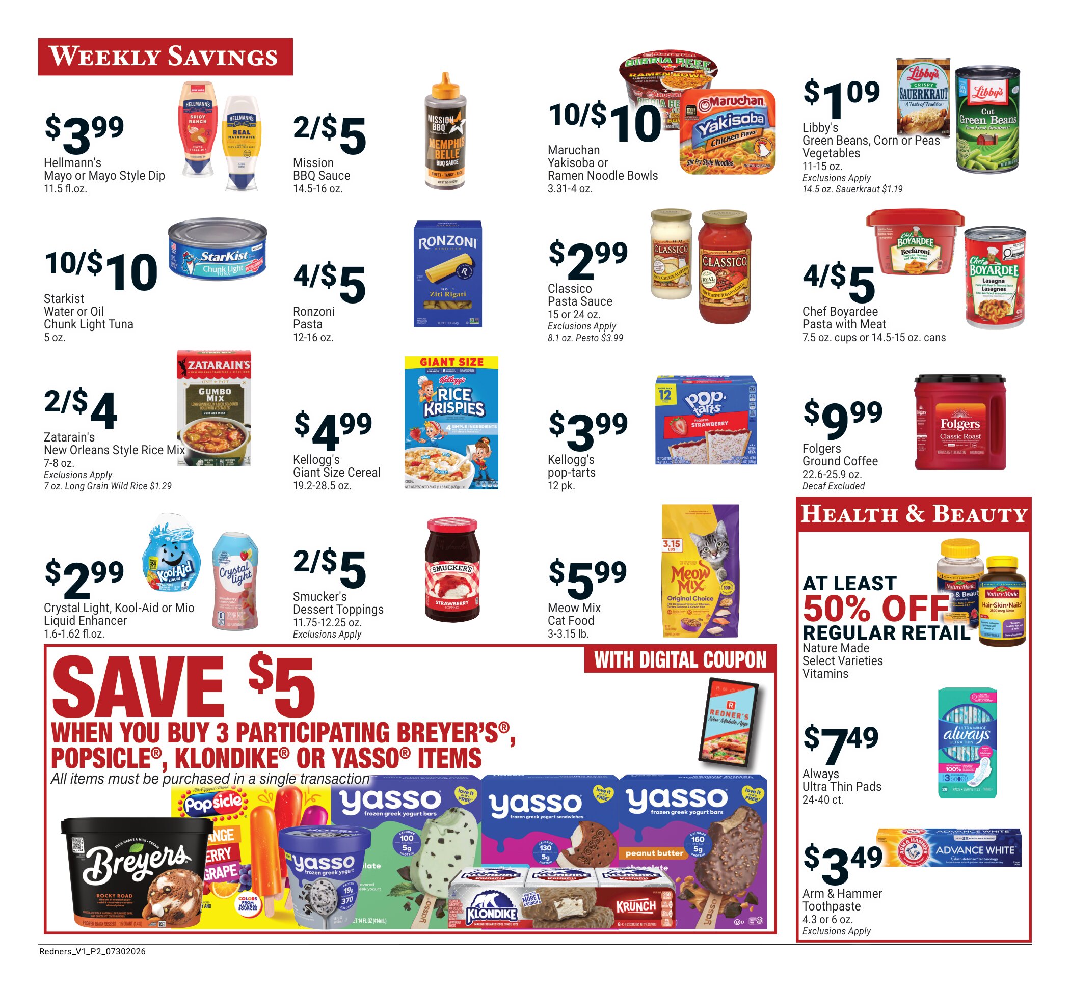 Redner's Weekly Ad July 30 – August 5, 2026