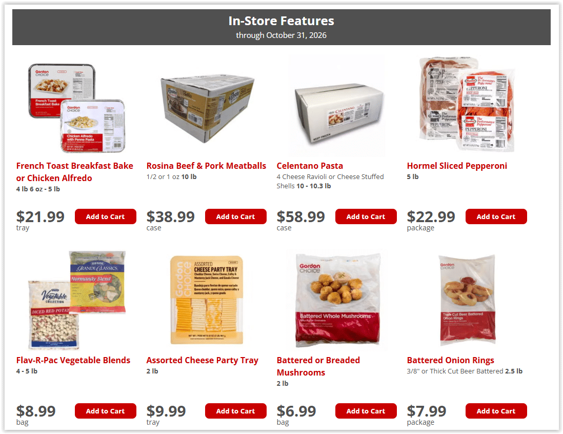 Gordon Food Service Ad