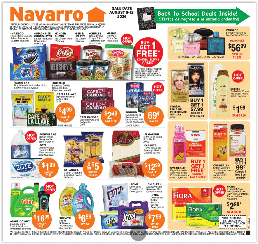 Navarro In-Store Weekly Ad