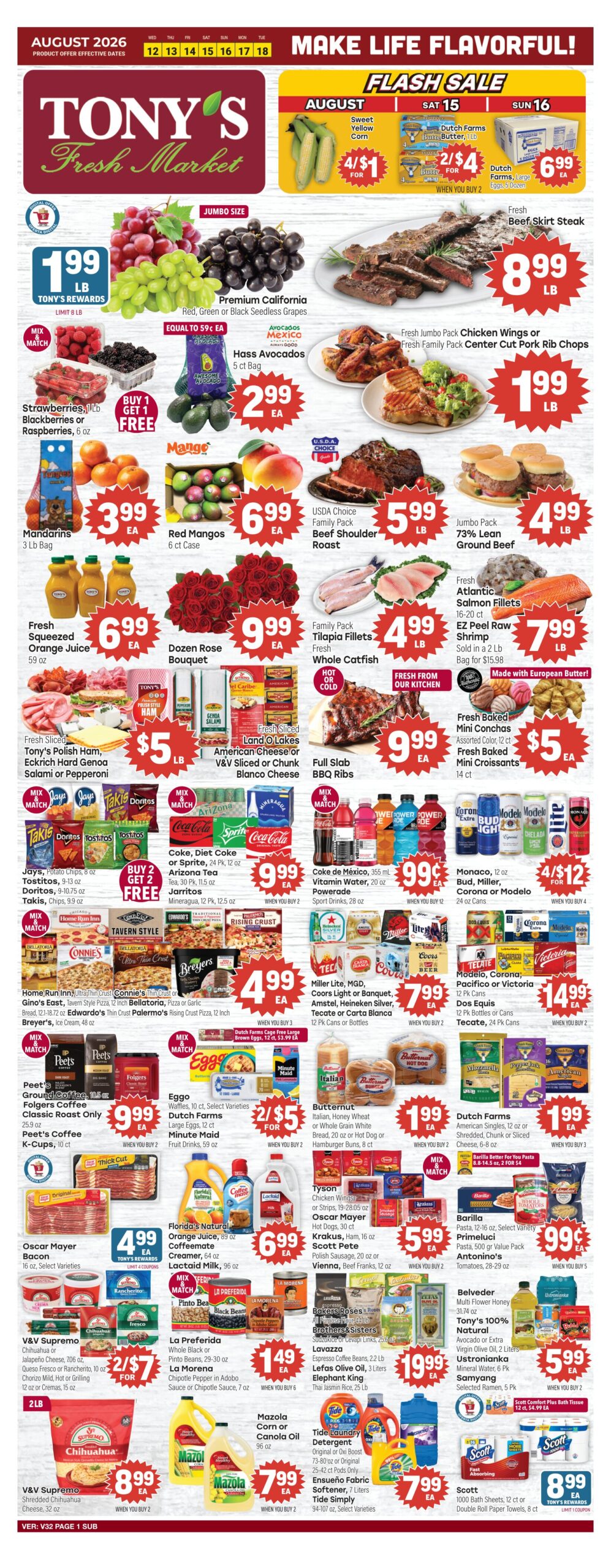 Tony’s Weekly Ad