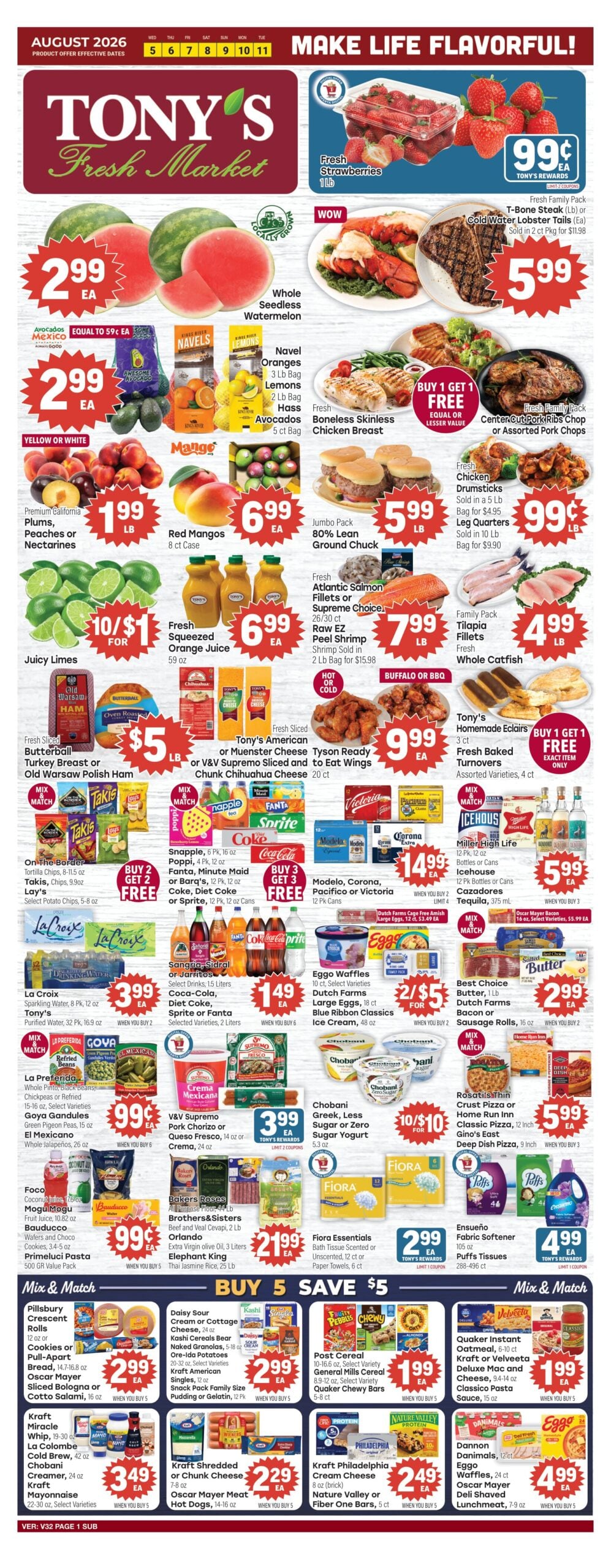 Tony’s In-Store Weekly Ad