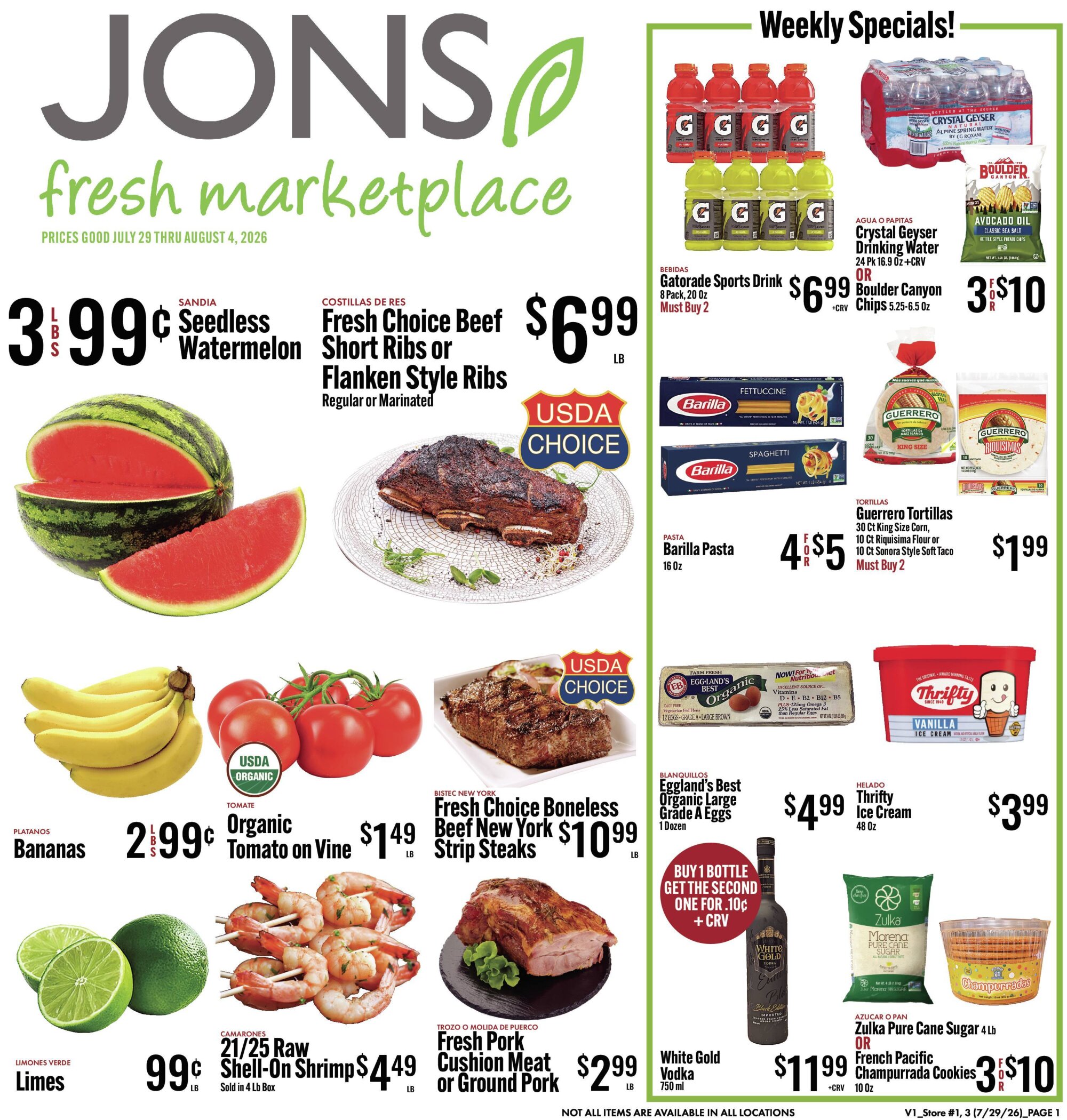 Jons Weekly Ad