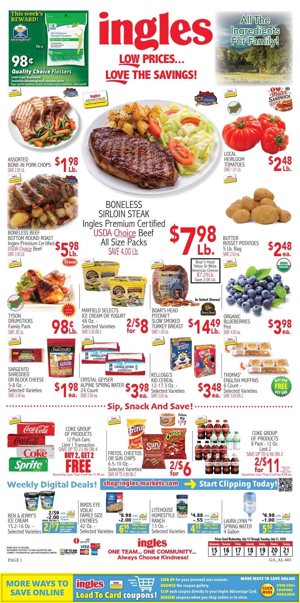 Ingles Weekly Ad July 15 – July 21, 2026