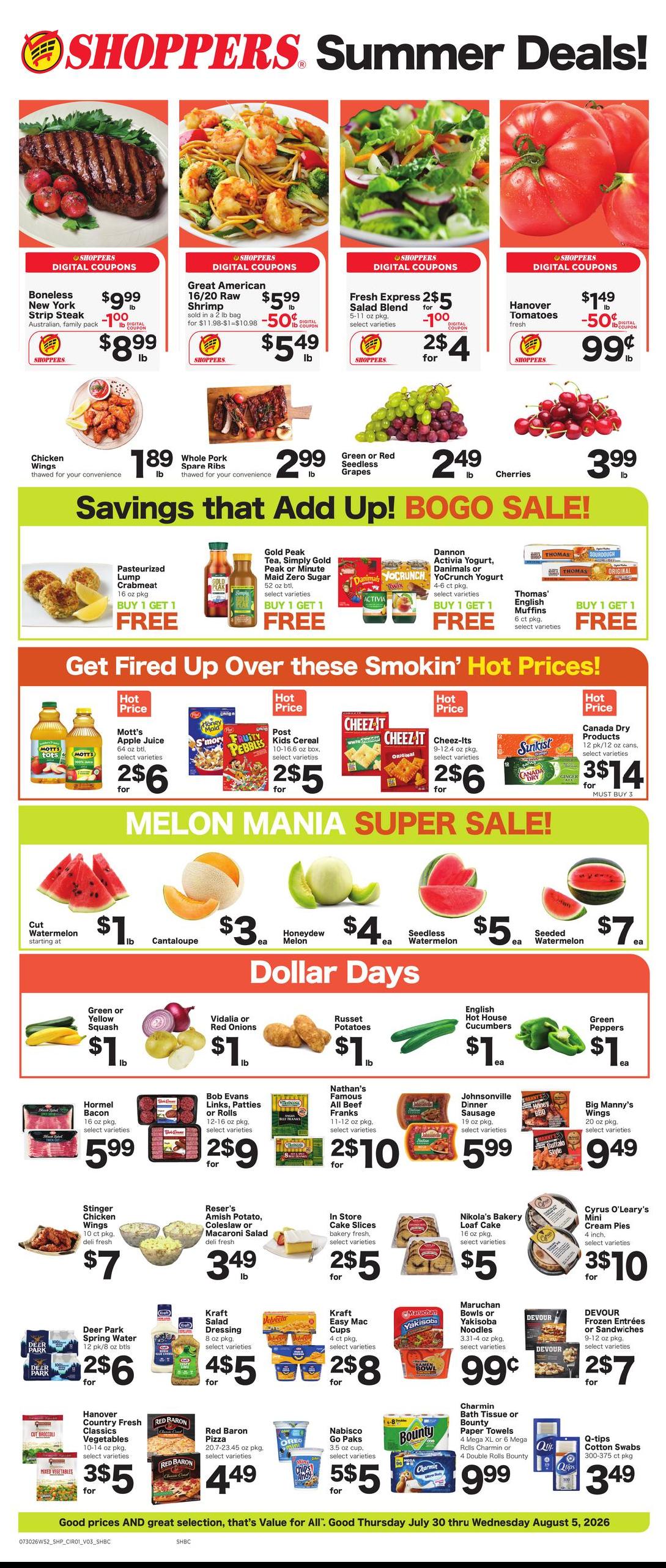 Shoppers Specials