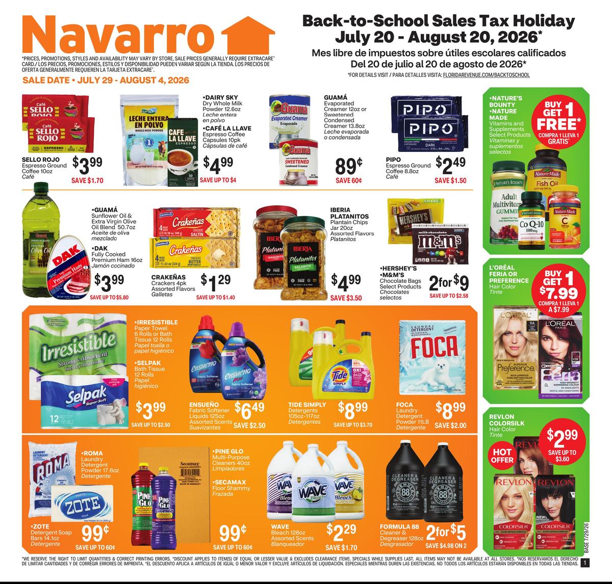 Navarro Weekly Ad