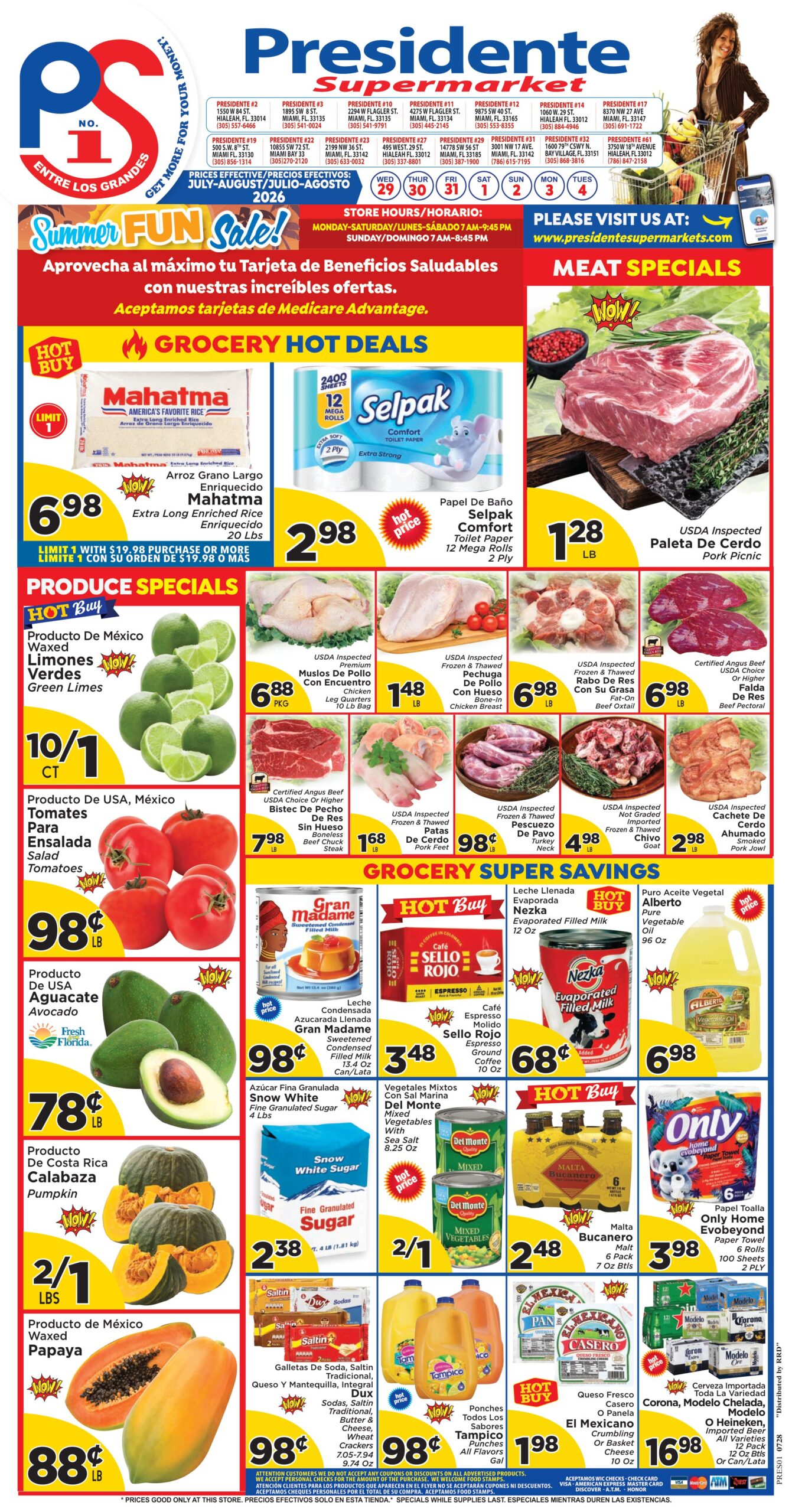 Presidente Supermarket Weekly Ad