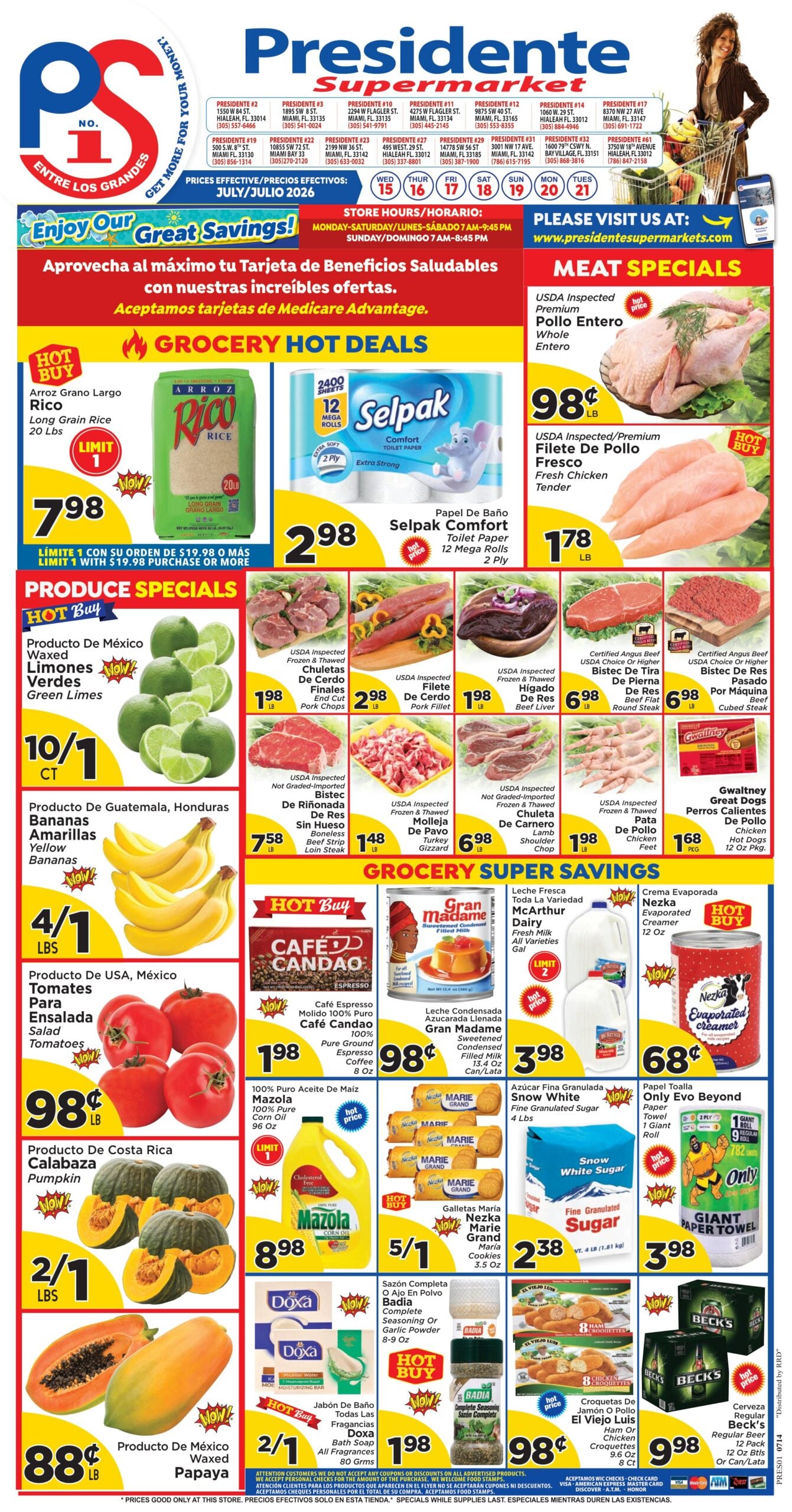 Presidente Supermarket Weekly Ad