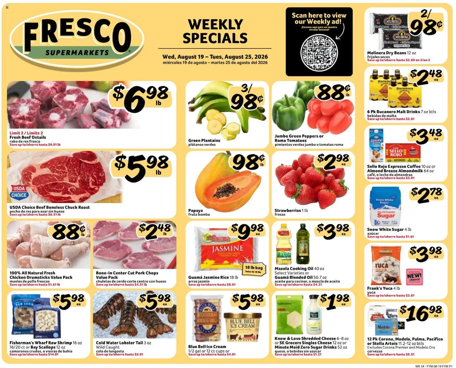 Fresco y Más In-Store Weekly Ad