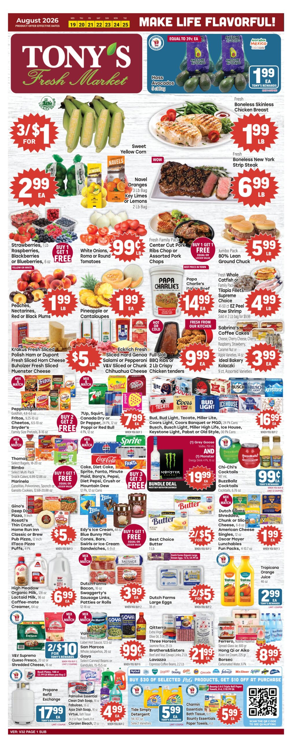 Tony’s In-Store Weekly Ad