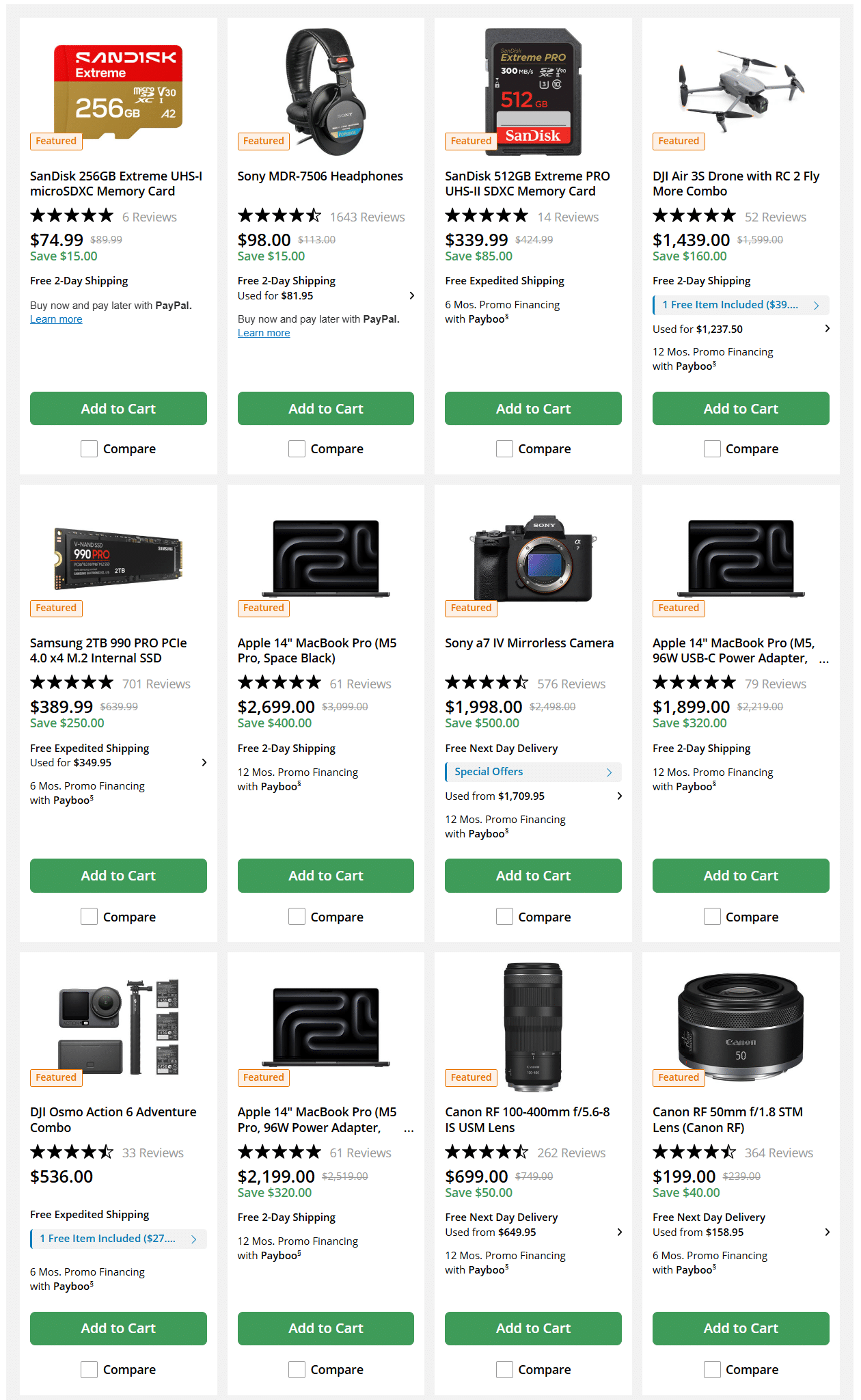B&H Photo Video Weekly Ad