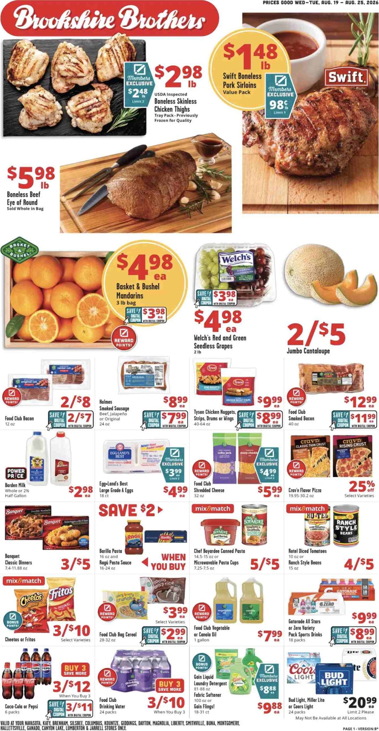Brookshire Brothers Weekly Ad
