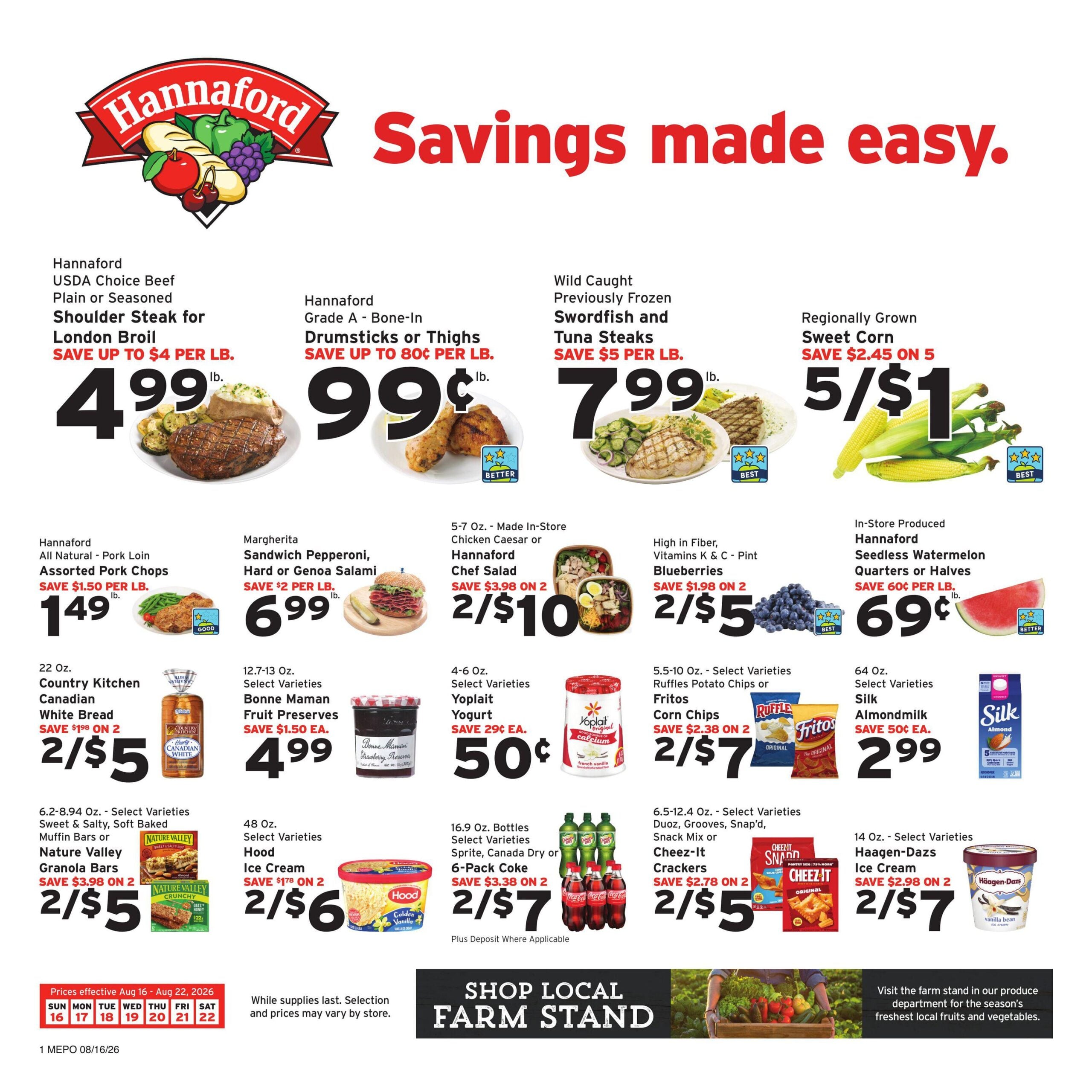 Hannaford In Store Weekly Ad
