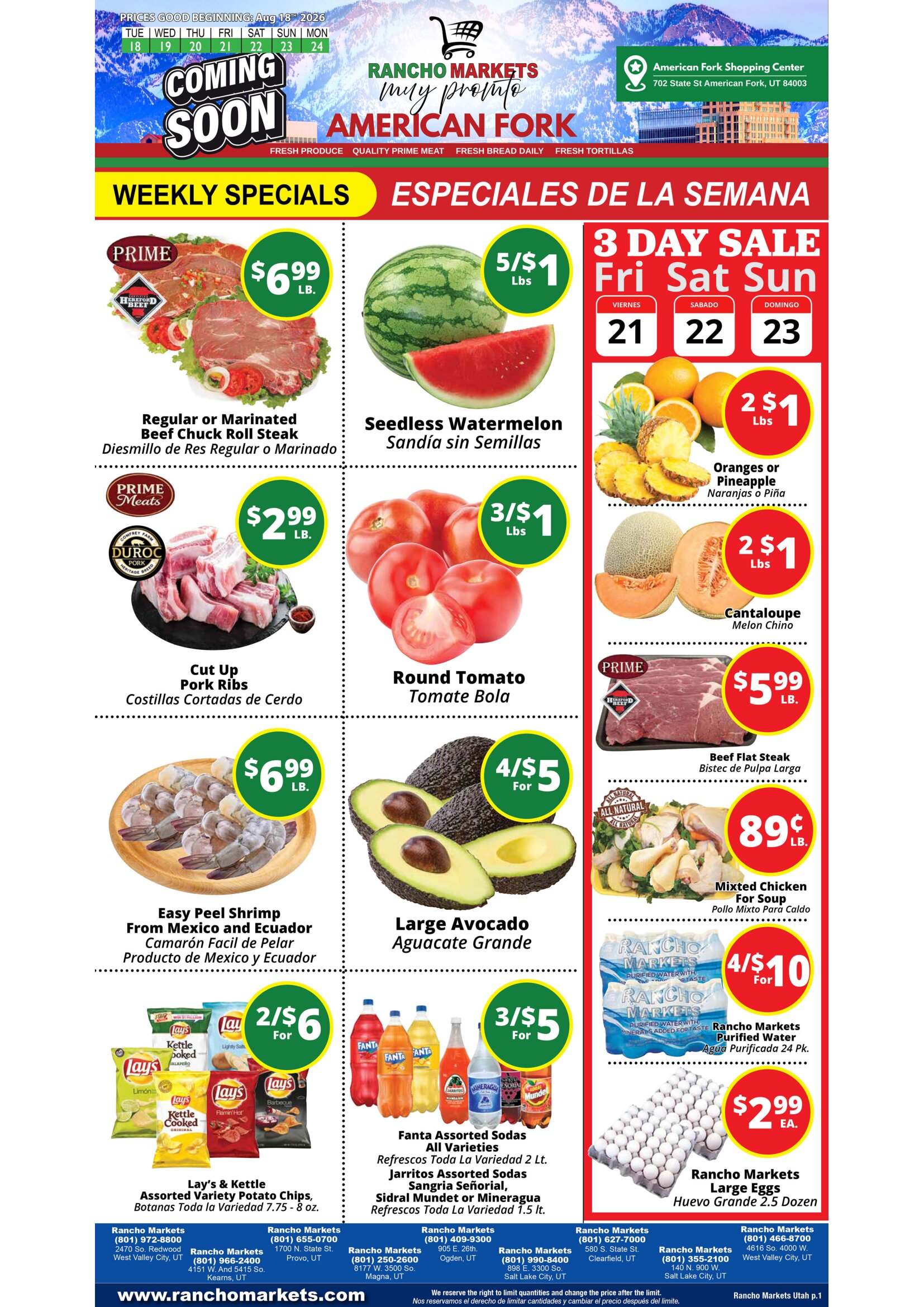Rancho Markets In-Store Weekly Ad