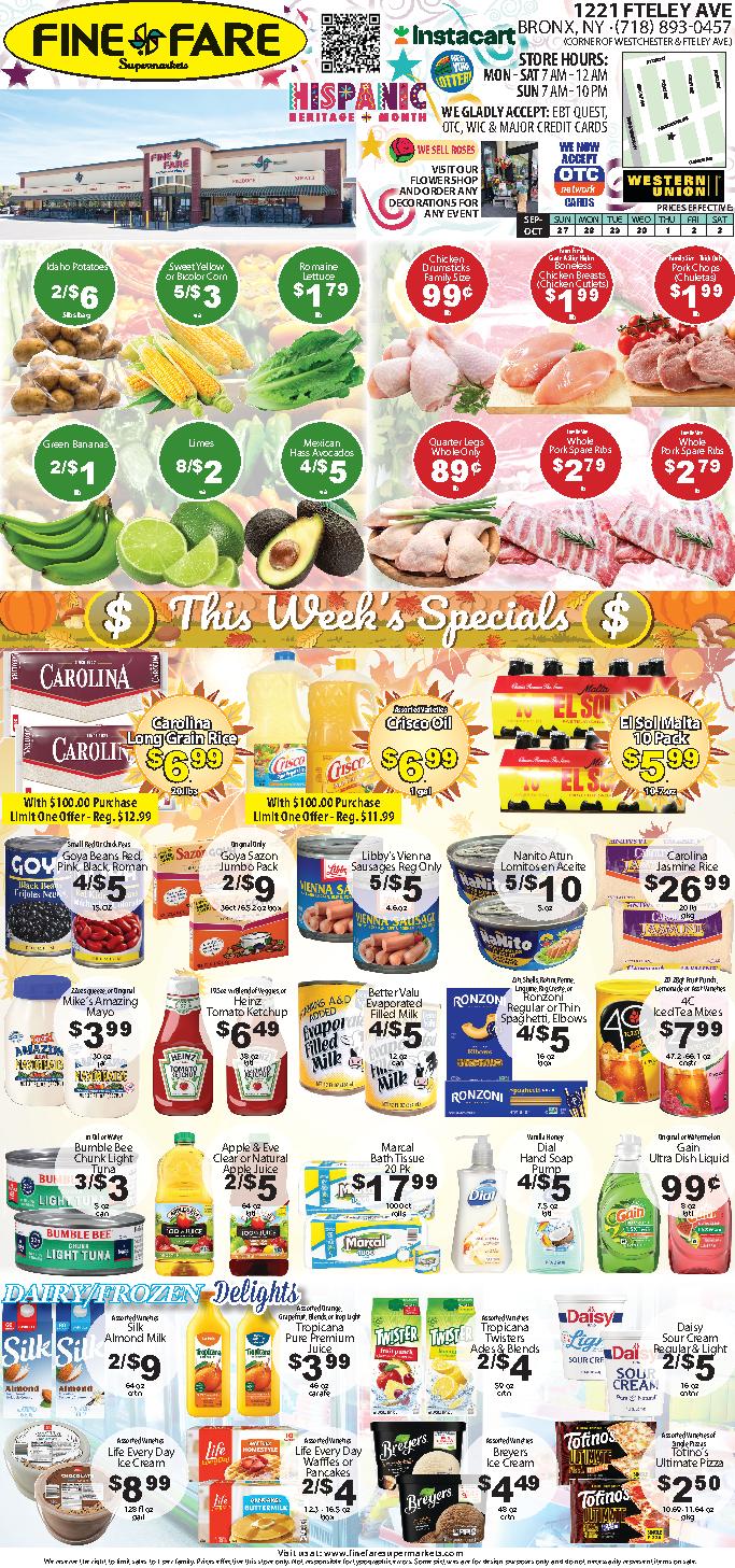 Fine Fare Weekly Circular