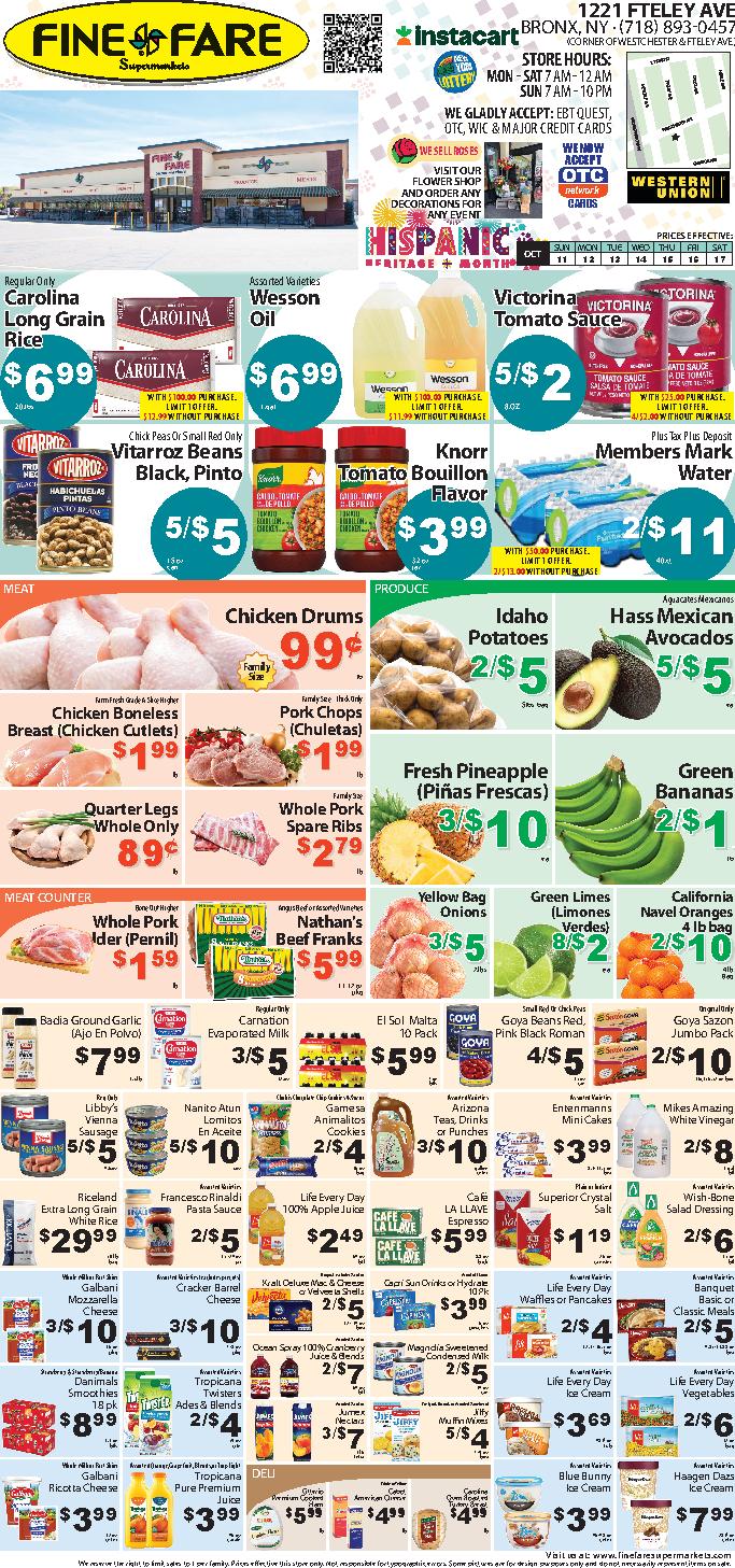 Fine Fare Weekly Circular