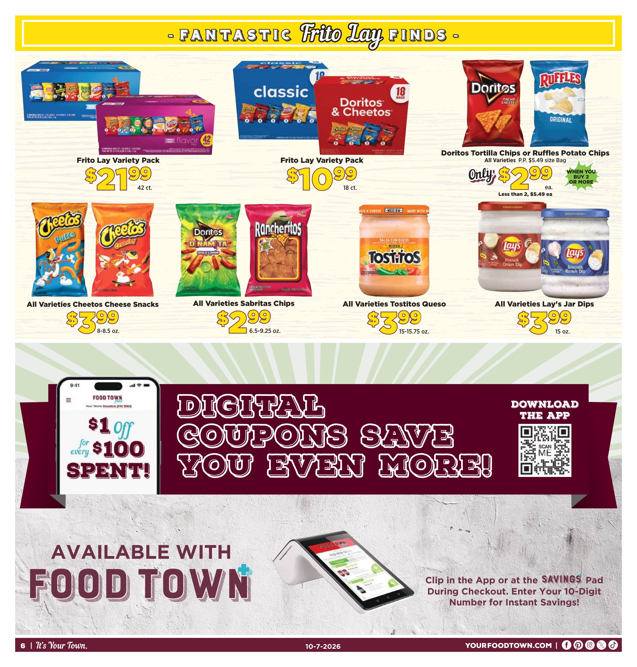 Food Town Weekly Ad October 7 – October 13, 2026