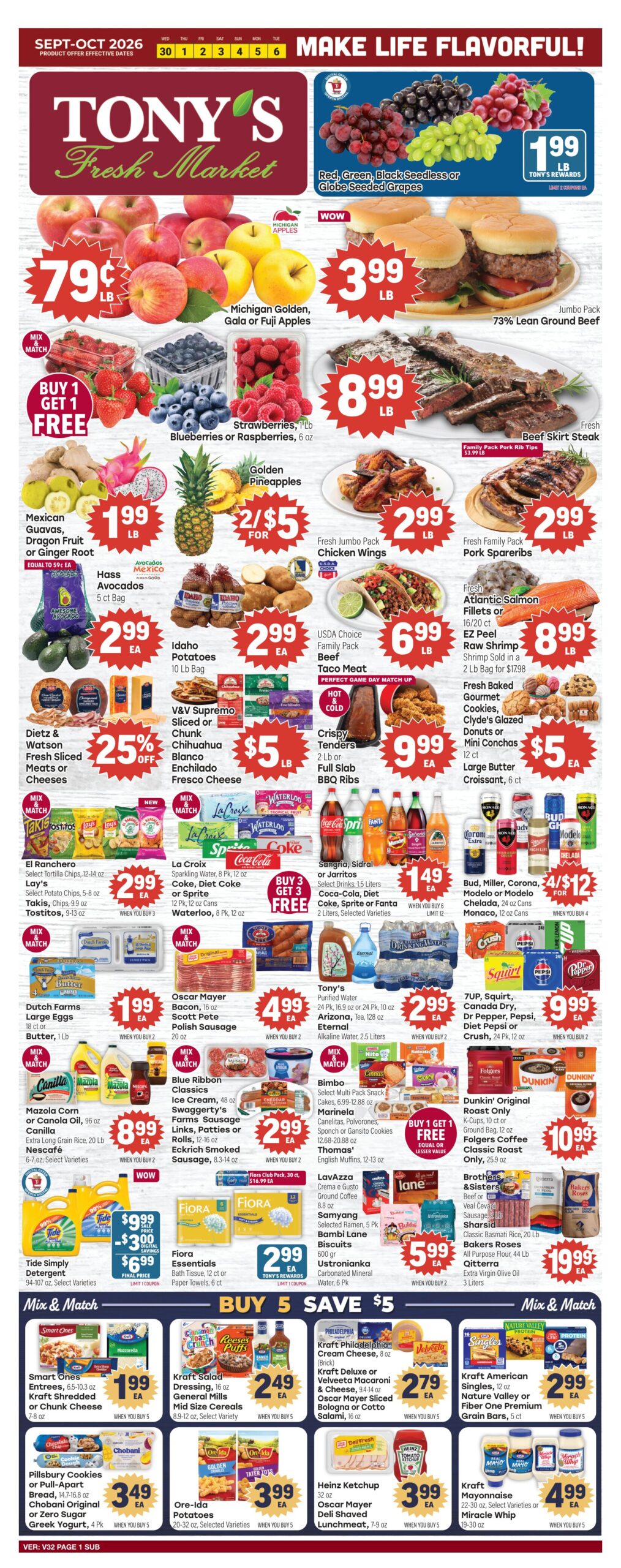Tony’s In-Store Weekly Ad