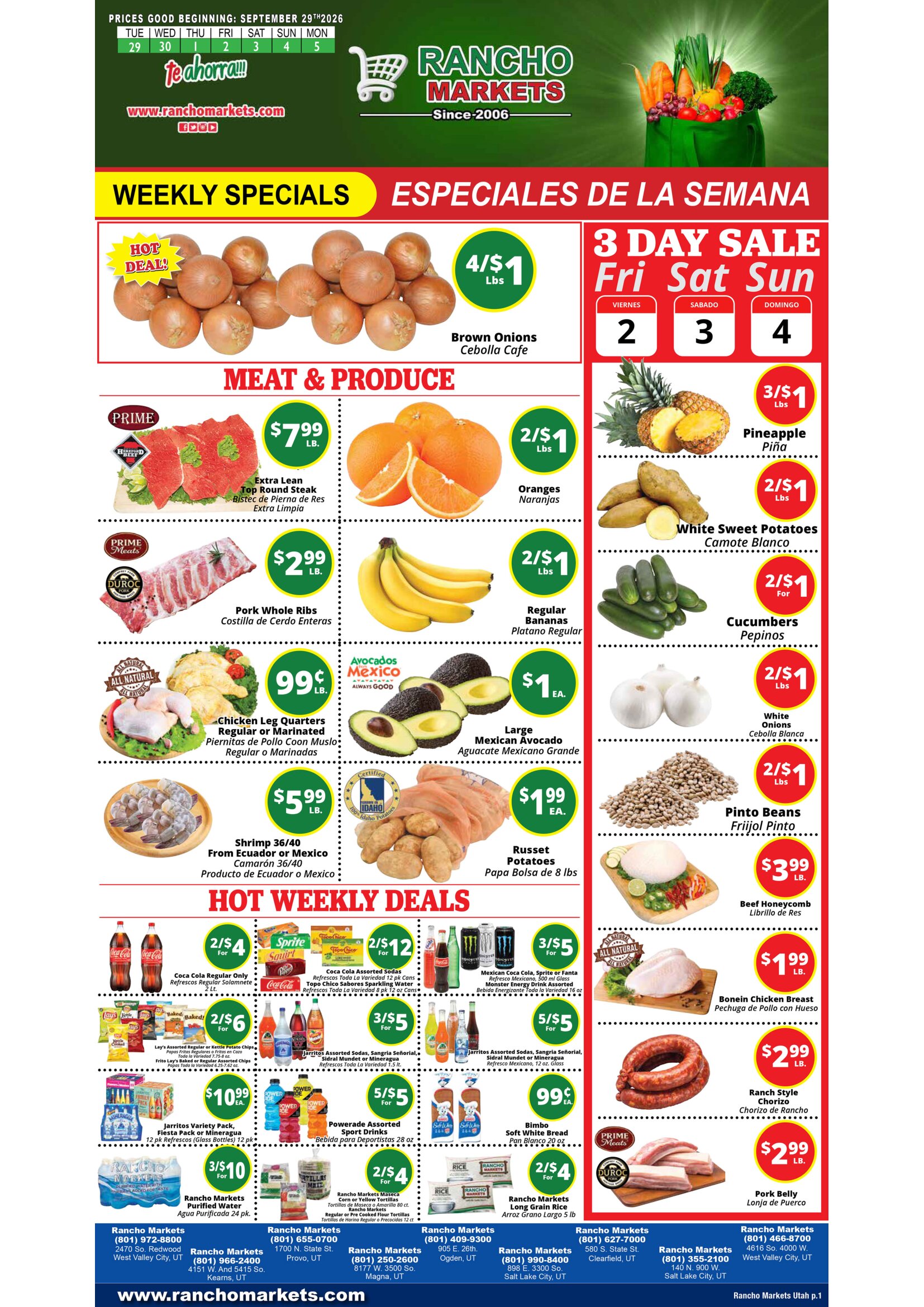 Rancho Markets In-Store Weekly Ad