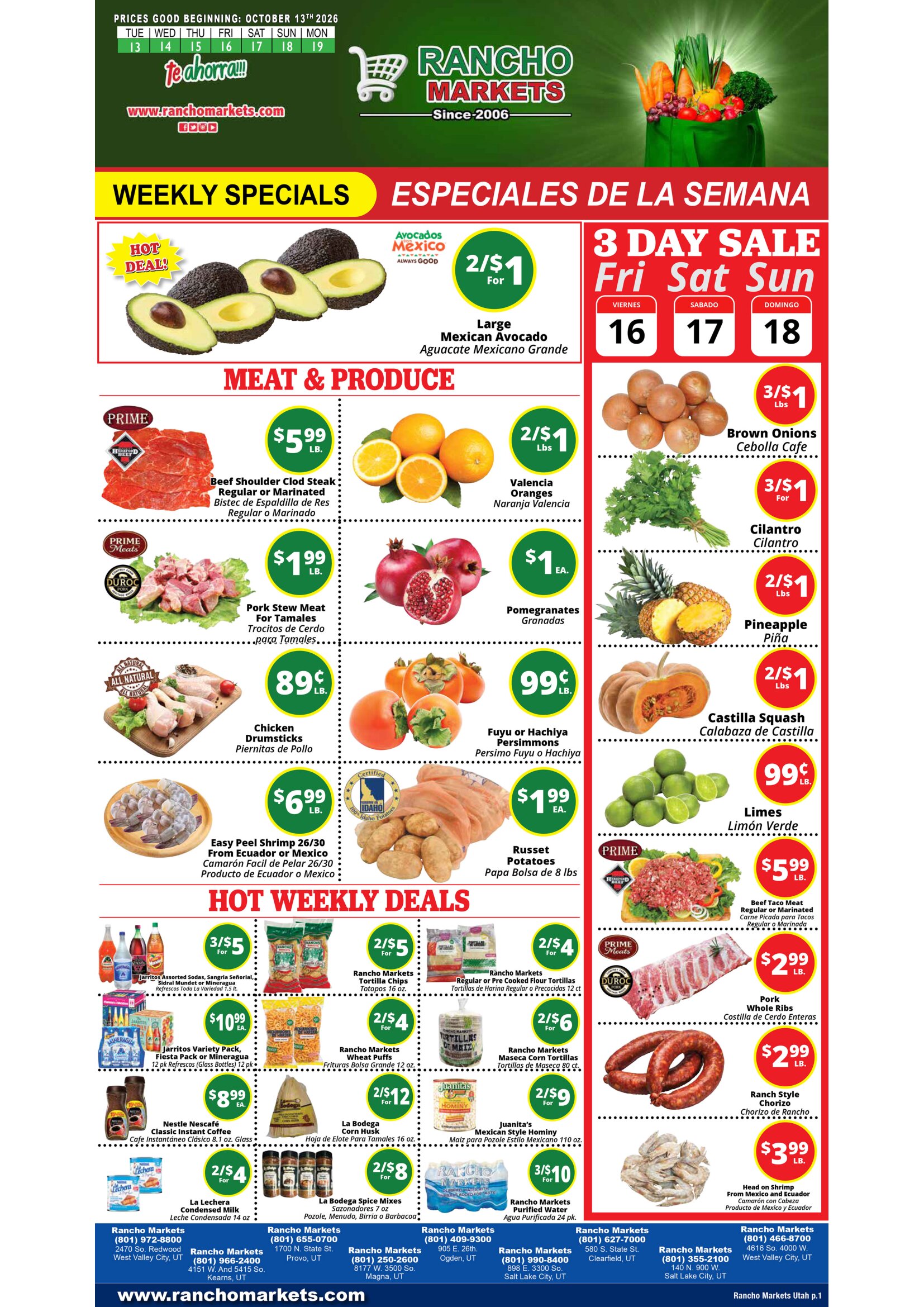 Rancho Markets In-Store Weekly Ad