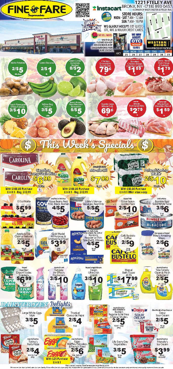 Fine Fare Weekly Circular