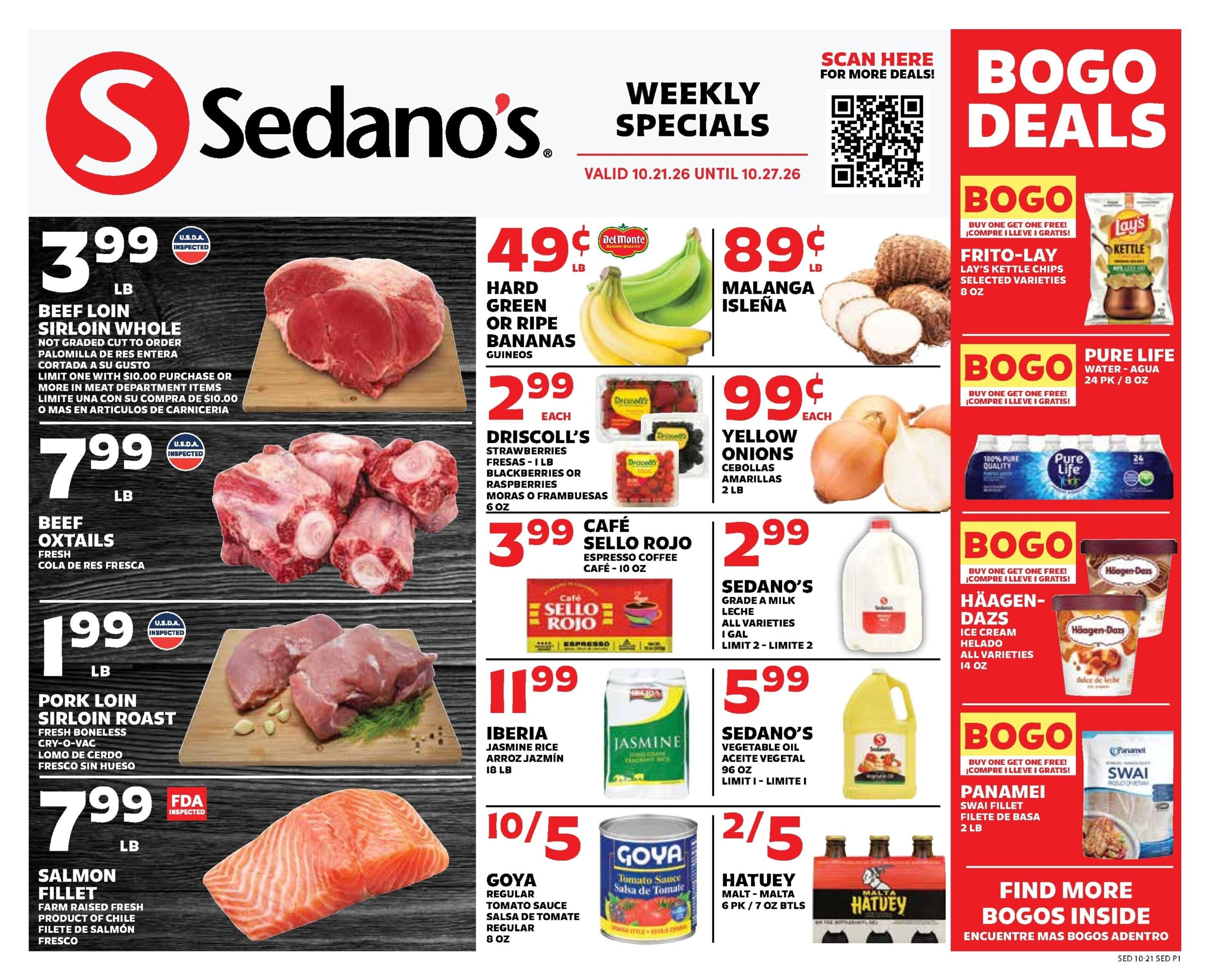 Sedano’s In Store Weekly Ad