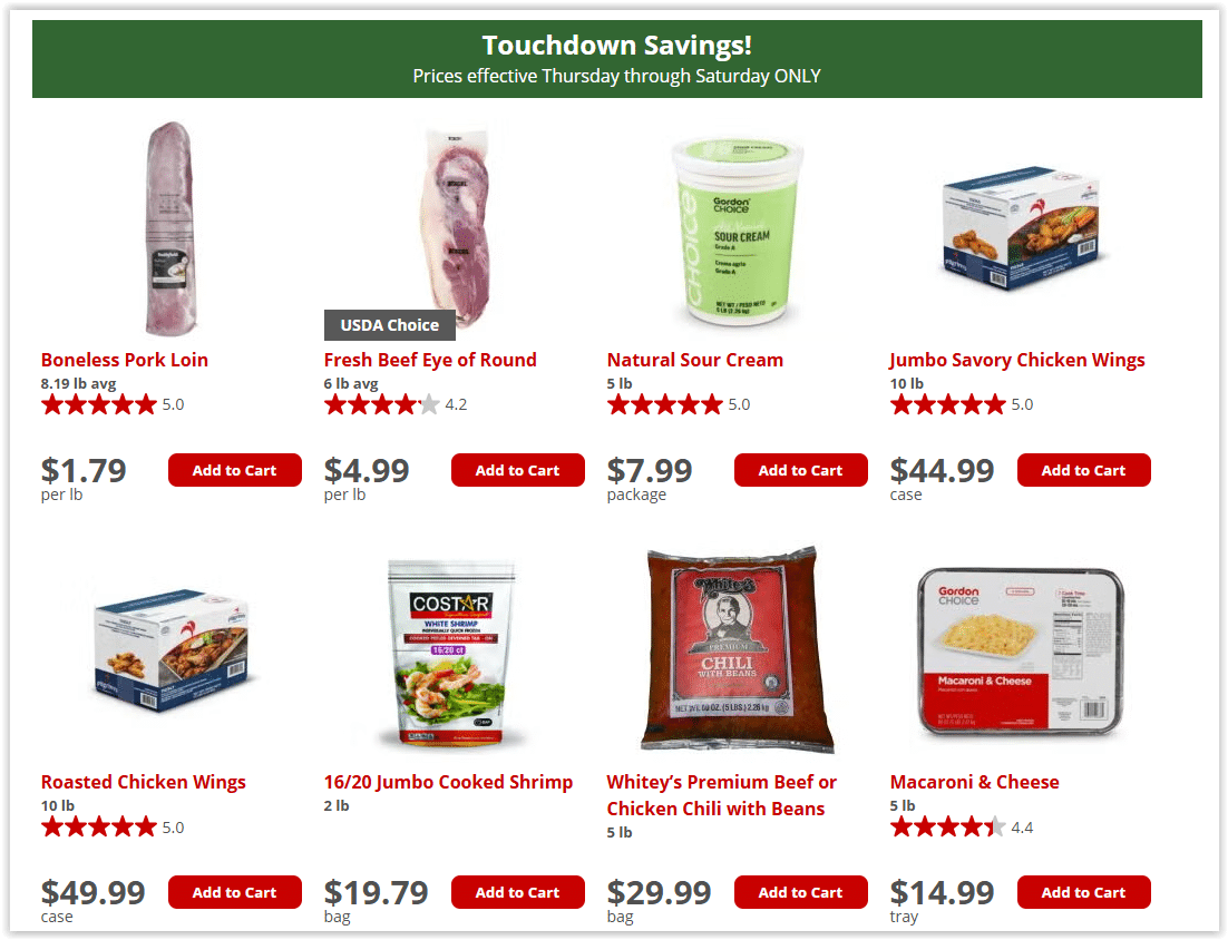 Gordon Food Service Ad