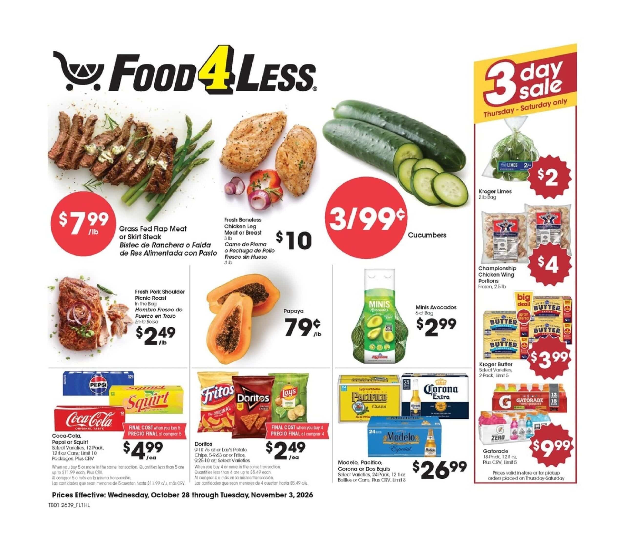 Food 4 Less In-Store Weekly Ad