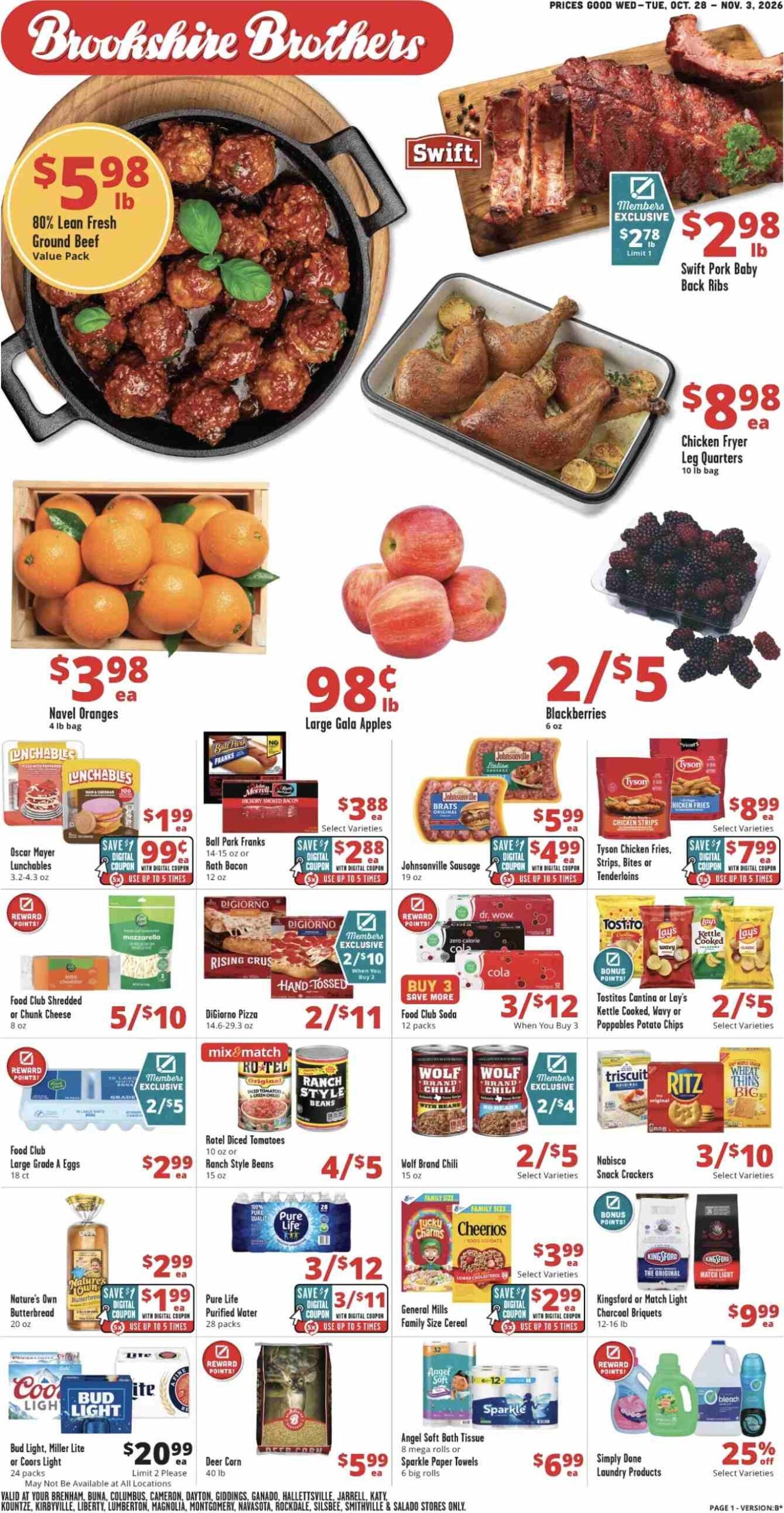Brookshire Brothers Weekly Ad